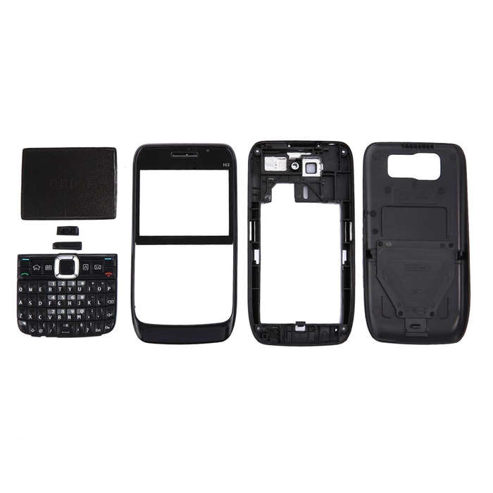 Full Housing Cover (Front Cover + Middle Frame Bezel + Battery Back Cover + Keyboard) for Nokia E...