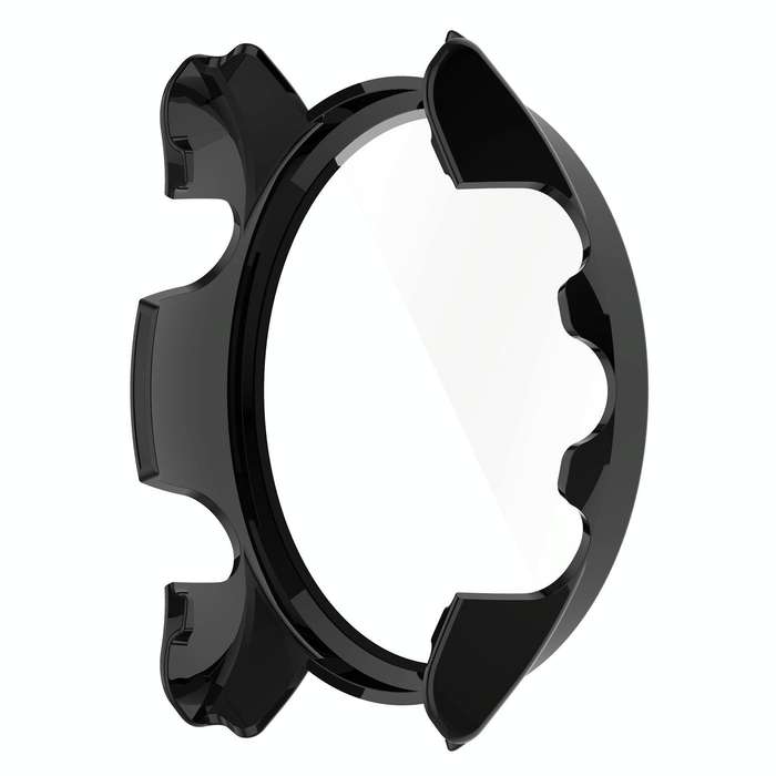 For Garmin Forerunner 255S PC Tempered Film Full Body Watch Case(Black)