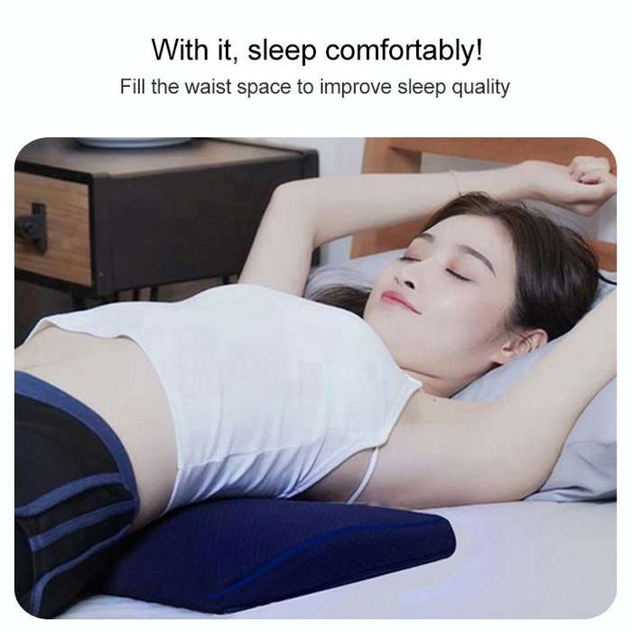 Lumbar Support Cushion Pregnant Women Sleep Lumbar Pillow, Colour: Standard Gray