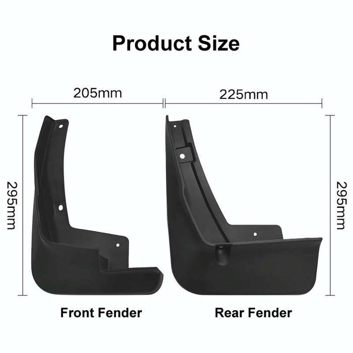 For Toyota Avanza 2022 4pcs/Set Car Auto Soft Plastic Splash Flaps Fender Guard