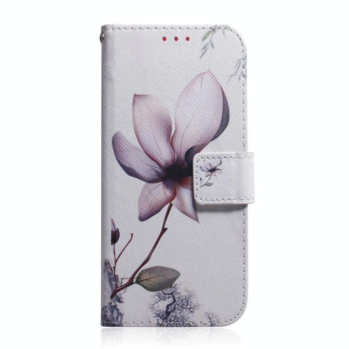 For OPPO Reno8 Pro+ Coloured Drawing Leather Phone Case(Magnolia)