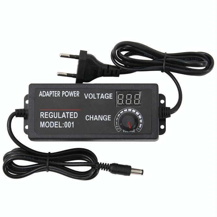 AC To DC Adjustable Voltage Power Adapter Universal Power Supply Display Screen Power Switching C...