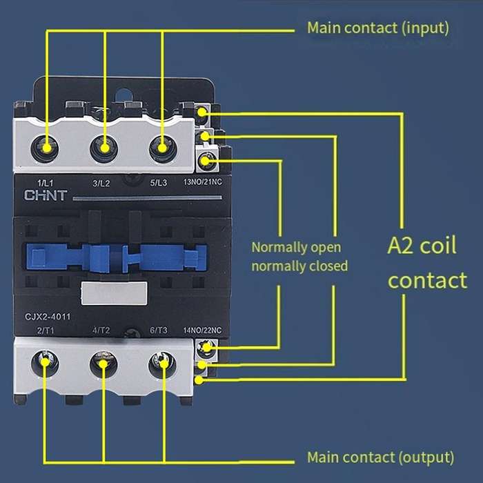 CHNT CJX2-8011 80A 220V Silver Alloy Contacts Multi-Purpose Single-Phase AC Contactor