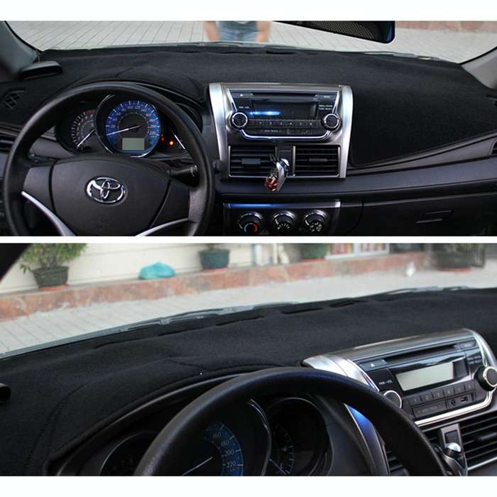 Dark Mat Car Dashboard Cover Car Light Pad Instrument Panel Sunscreen for 2014 Vios (Please note ...