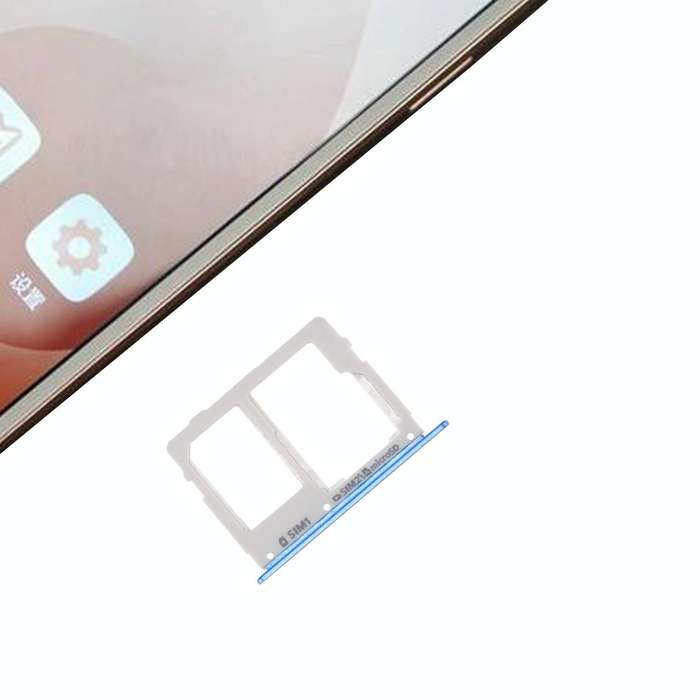 For Galaxy C7 Pro / C7010 & C5 Pro / C5010 SIM Card Tray + SIM / Micro SD Card Tray (Blue)
