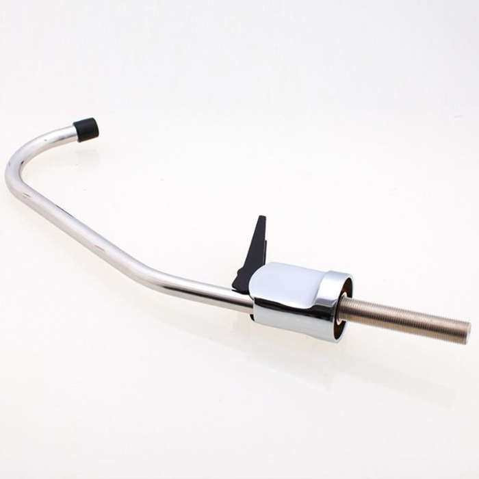 Kitchen Water Purifier Copper Single Cold Basin Gooseneck Shape Faucet(Silver)