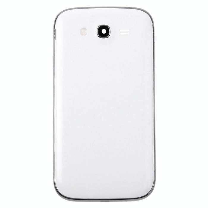 For Galaxy Grand Duos / i9082 Middle Frame Bezel + Battery Back Cover (White)