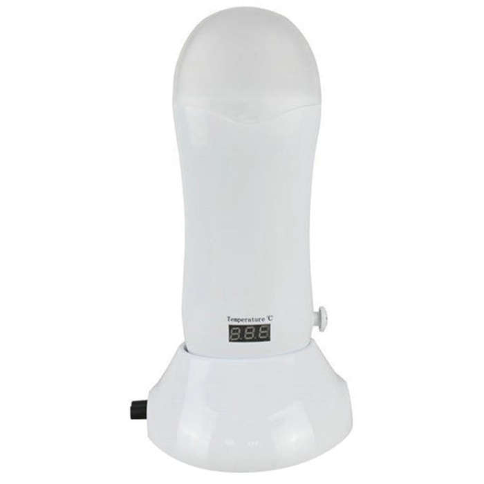 Portable Manual Thermostat Wax Machine Hair Removal Wax Bean Heater, EU Plug(White)