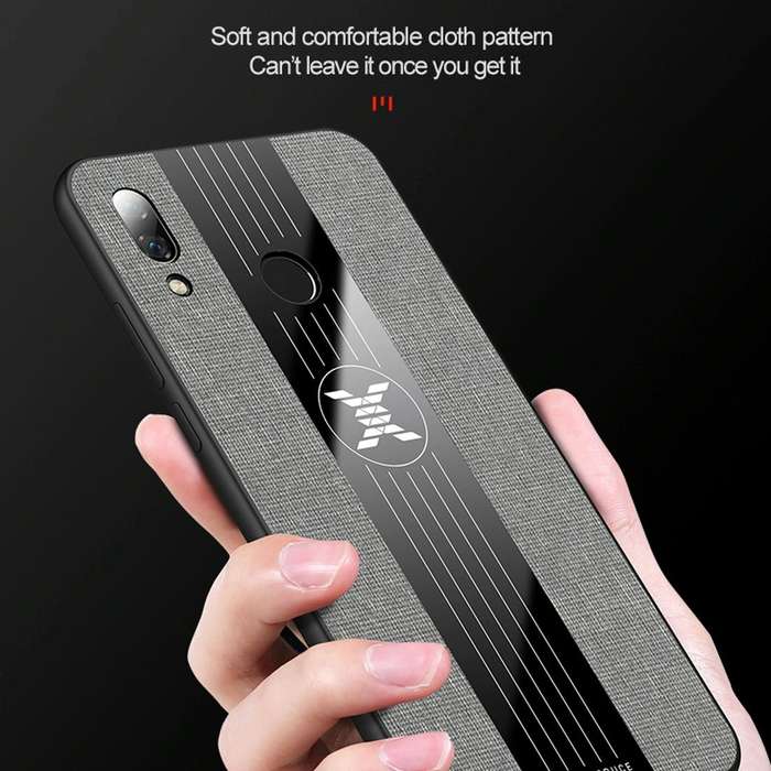 For Huawei nova 3i XINLI Stitching Cloth Textue Shockproof TPU Protective Case(Blue)
