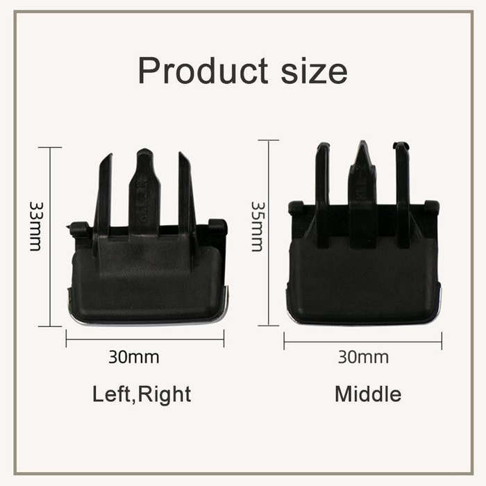 For Toyota Corolla Left-hand Drive Car Left and Right Air Conditioning Air Outlet Paddle (Black)
