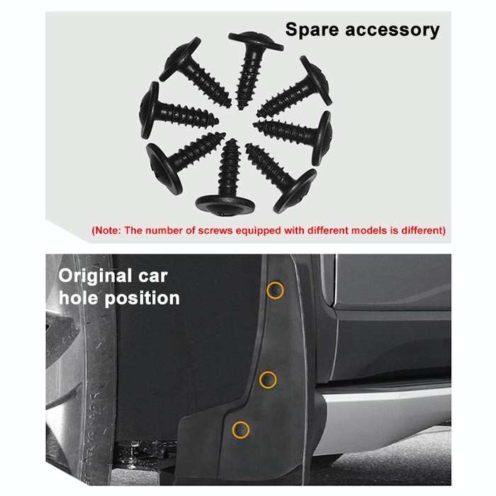 For Toyota Avanza 2022 4pcs/Set Car Auto Soft Plastic Splash Flaps Fender Guard
