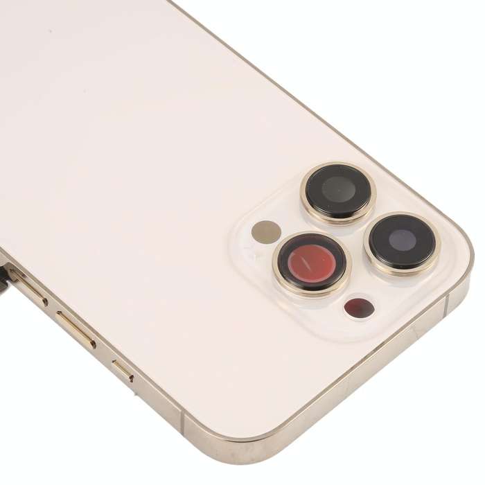 For iPhone 13 Pro Battery Back Cover with Side Keys & Card Tray & Power + Volume Flex Cable & Wir...