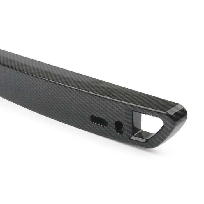 Car Modification Carbon Fiber Pattern License Plate Frame Holder(Black)
