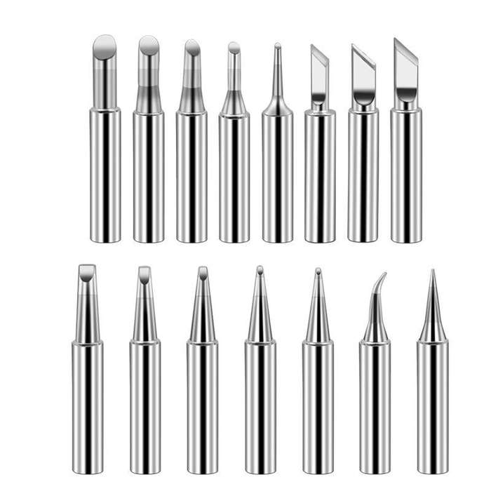 15 PCS / Set Soldering Tips 936 Soldering Station Pure Copper Soldering Iron Tips Lead-Free Solde...