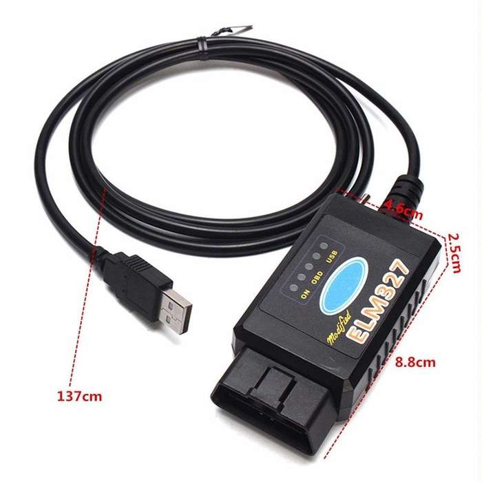 ELM327 Interface USB OBDII Auto Diagnostic Scanner Tool with Switch