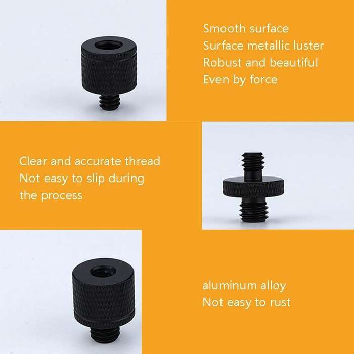 4 PCS Screw Adapter A18 1/4 Female to M4 Male Screw