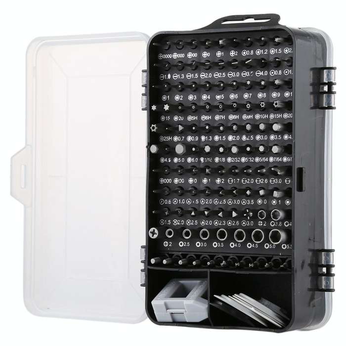 135 in 1 DIY Mobile Phone Disassembly Tool Clock Repair Multi-function Tool Screwdriver Set(Black...