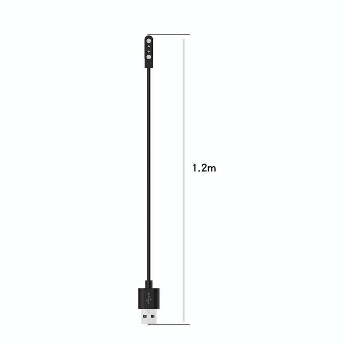 For Realme TechLife Watch Watch Magnetic Charging Cable Length: 1.2m(Black)