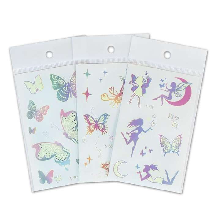 10 PCS Waterproof Luminous Tattoo Stickers Gradient Temporary Tattoo Stickers(EI-137)