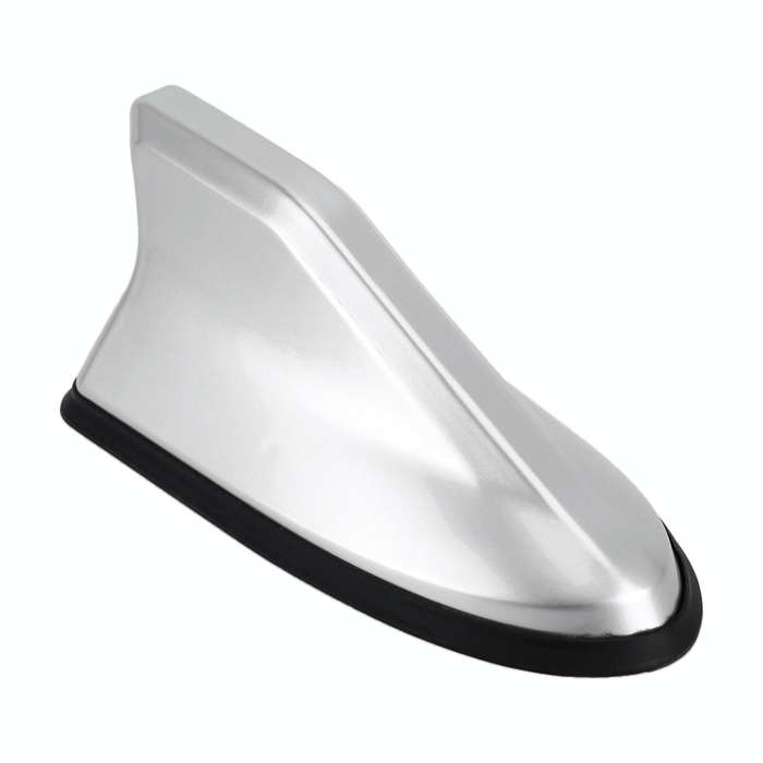 Universal Car Antenna Aerial Shark Fin Radio Signal (Silver)