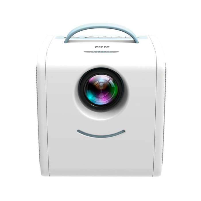 Q2 LED 1080P Mini Portable Projector Children Projector, Plug Type:AU Plug(Blue White)