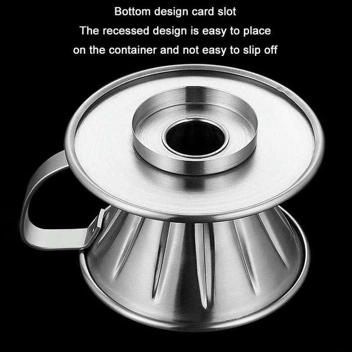 Double-layer Stainless Steel Pour-over Coffee Filter, Size: Small