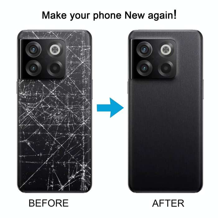 For OnePlus 10T Battery Back Cover with Camera Lens Cover(Green)