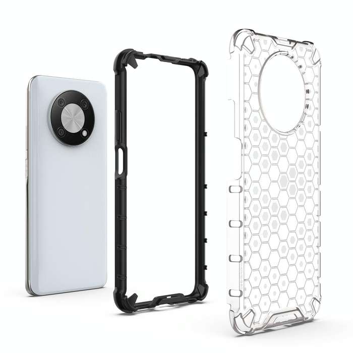 For Huawei nova Y90 4G Honeycomb Phone Case(Black)