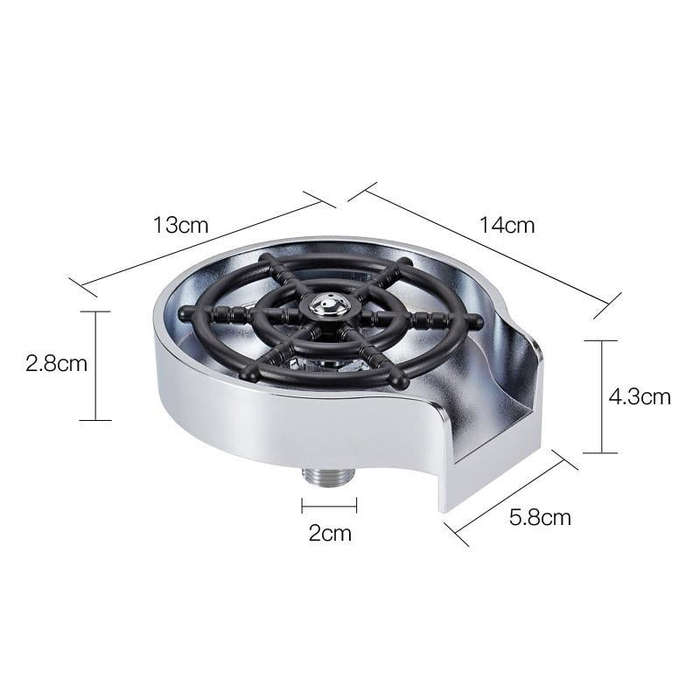 Automatic Faucet High Pressure Spray Washer, Style: Silver