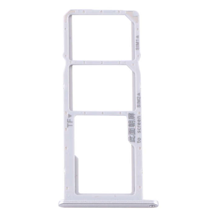 SIM Card Tray + SIM Card Tray + Micro SD Card Tray for Huawei Y6s (2020) (Silver)