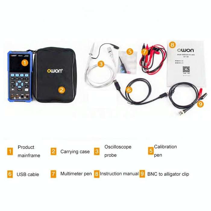 OWON VC101A (3 3/4) Oscilloscope Signal Source Multifunctional All-in-one Multimeter HDS242 With ...