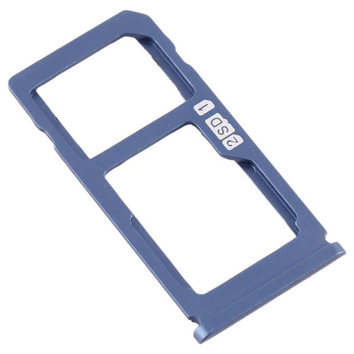 SIM Card Tray + SIM Card Tray / Micro SD Card Tray for Nokia 8 / N8 TA-1012 TA-1004 TA-1052 (Blue)