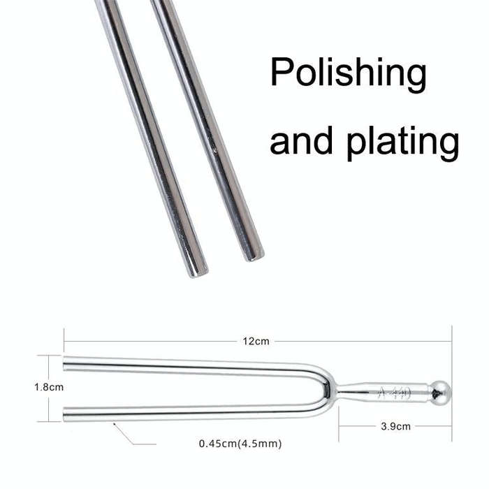 2 PCS Resonant Standard Teaching Sound Fork Stainless Steel Violin Instrument Music Sound Fork(Si...