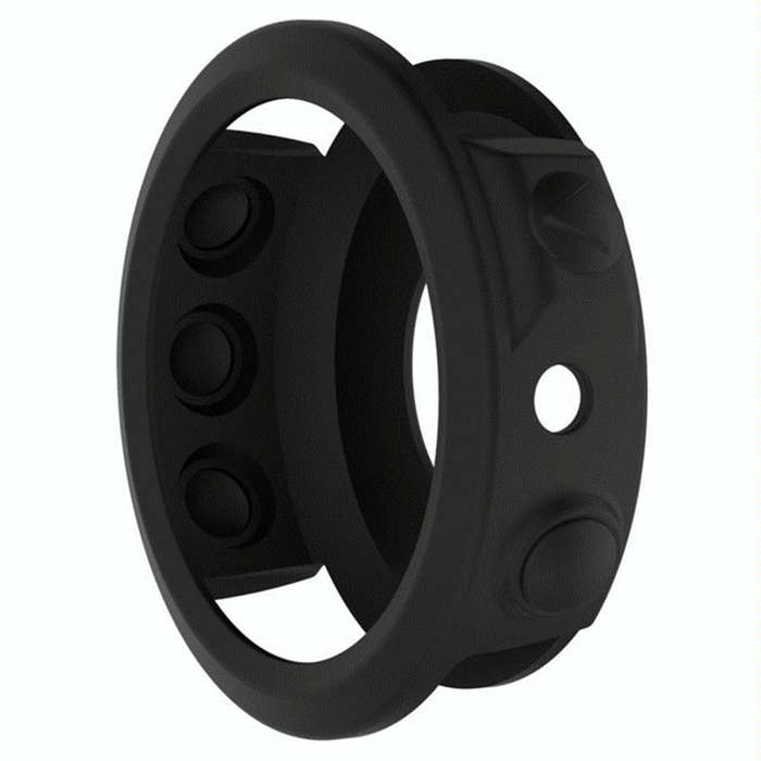 For Garmin Fenix 5X Solid Color Silicone Watch Protective Case(Black)