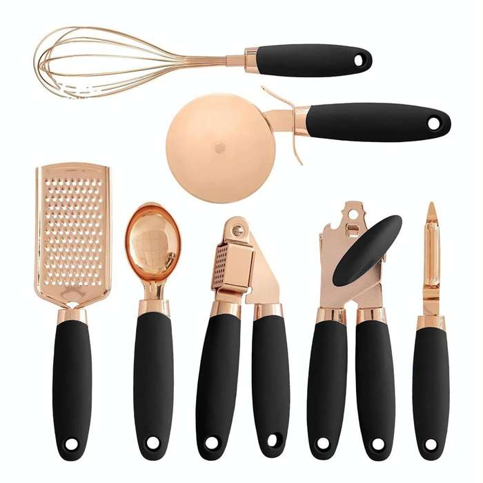 BXGN7-01 7 in 1 Household Kitchen Gadgets Set, Style: Color Box(Black)