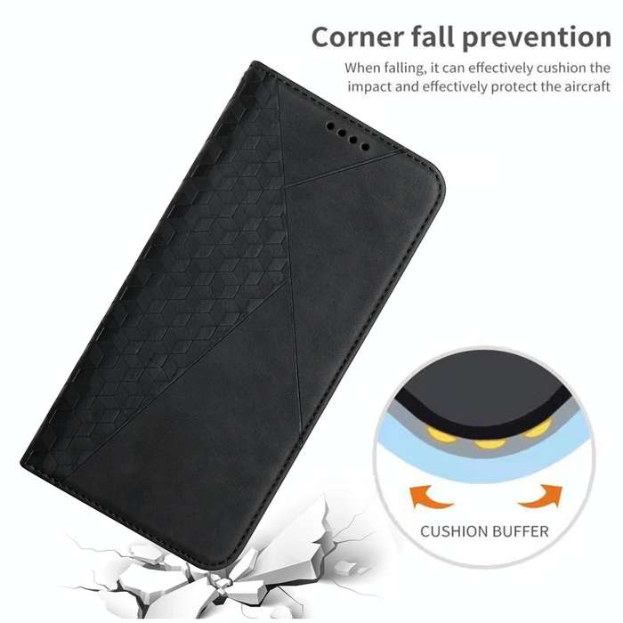 For Xiaomi 12T/12T Pro/Redmi K50 Ultra Diamond Splicing Skin Feel Magnetic Leather Phone Case(Black)