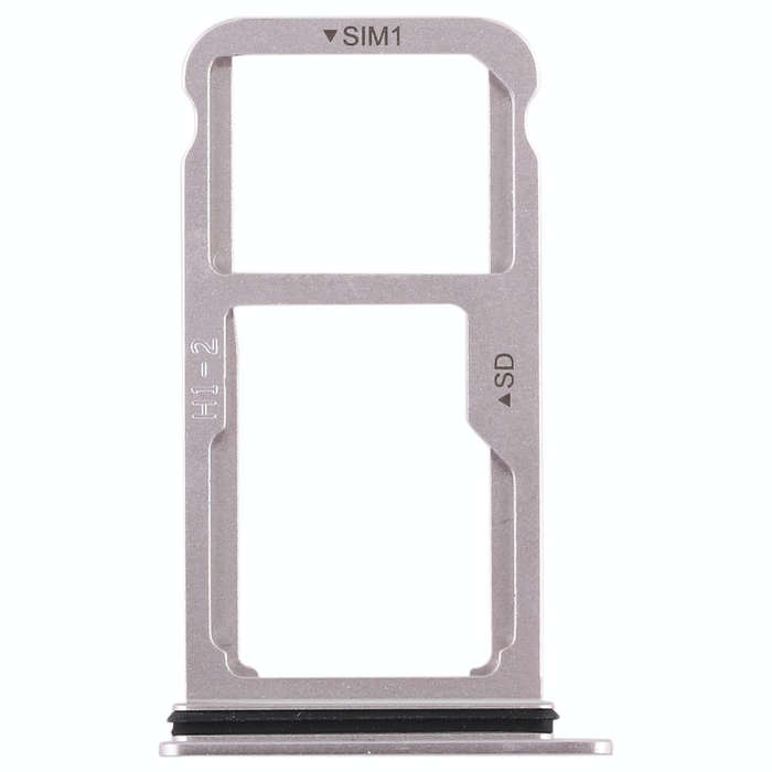 SIM Card Tray + SIM Card Tray / Micro SD Card for Huawei Mate 10 (Silver)