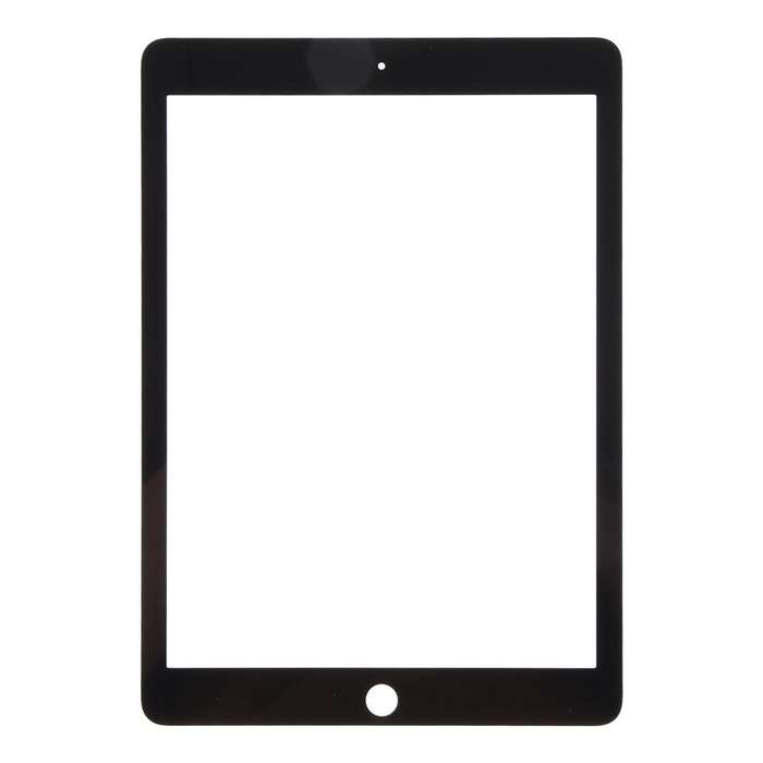For iPad 6 / Air 2 Front Screen Outer Glass Lens with OCA Optically Clear Adhesive(Black)