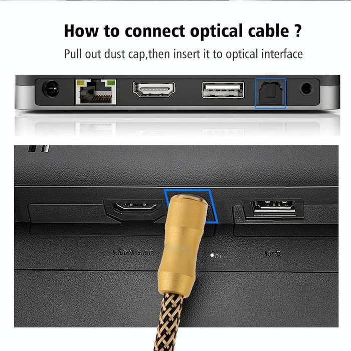 2m Length Digital Audio Optical Fiber Cable Toslink M to M, OD:6.0mm