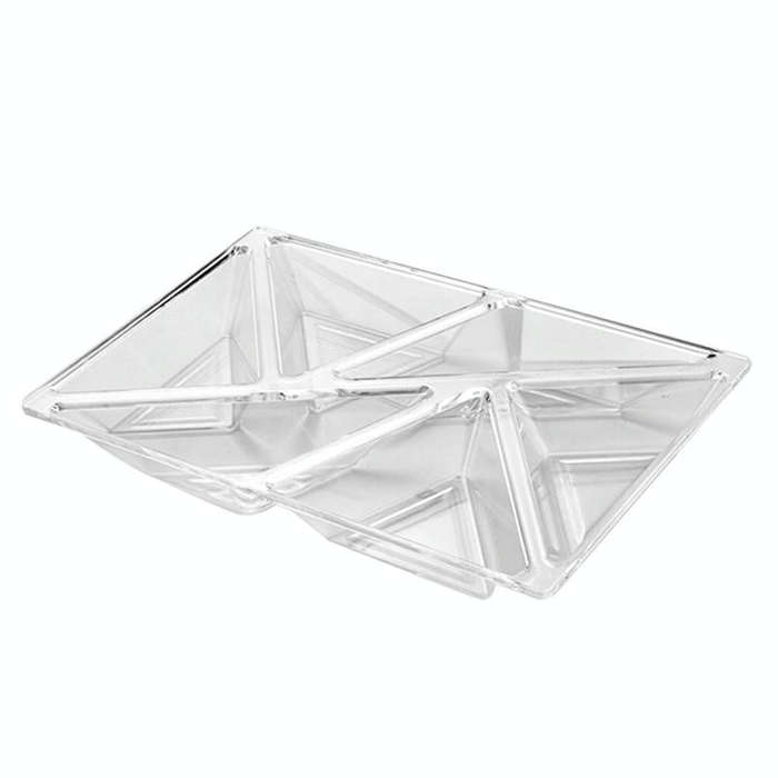 6 In 1 Multifunctional Compartmental Fruit Tray, Style: Transparent