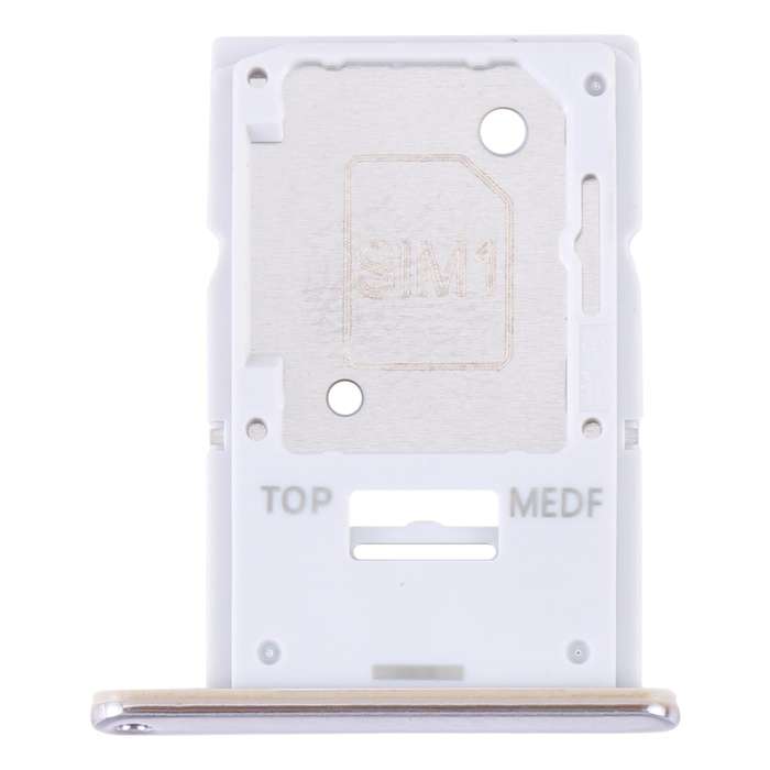 For Samsung Galaxy A54 SM-A546 Original SIM Card Tray + Micro SD Card Tray (Gold)