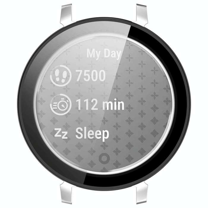 For Garmin Lily 2 PC + Tempered Film Integrated Watch Protective Case(Black)