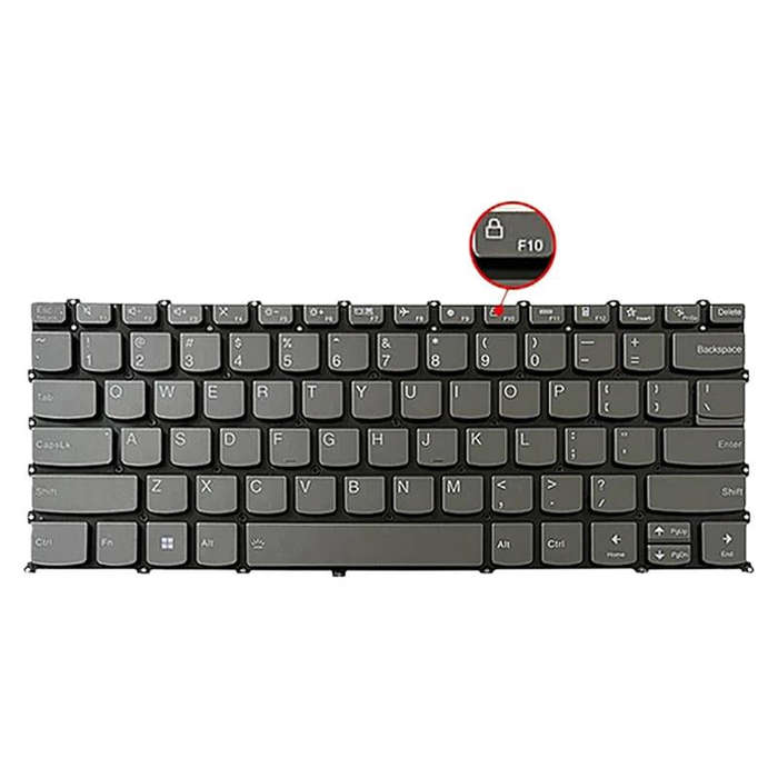 For Lenovo IdeaPad 5 / Yoga Slim 7 Pro  US Version Laptop Backlight Keyboard, F10 Key with Lock I...