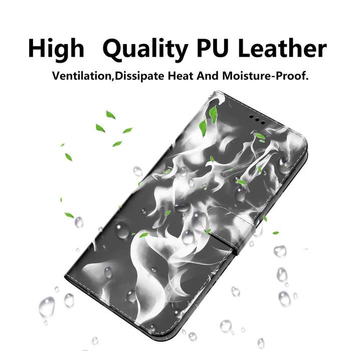 For LG K41S / K51S Cloud Fog Pattern Horizontal Flip Leather Case with Holder & Card Slot & Walle...