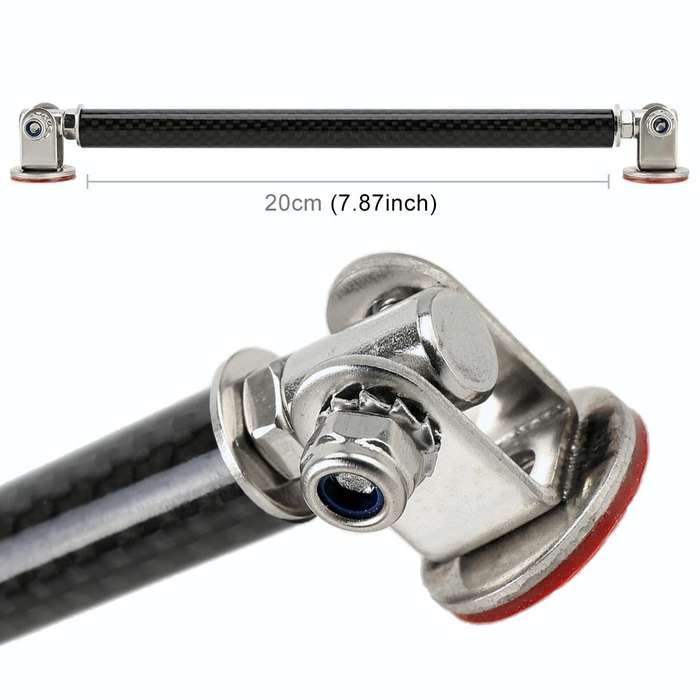 2 PCS Car Modification Adhesive Surrounded Rod Lever Front and Rear Bars Fixed Front Lip Back Sho...