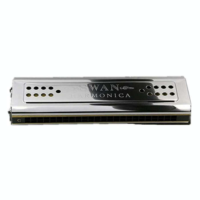Swan SW24-12A 24-holes Double-sided Harmonica Beginner Polyphony Box Adult Children Beginners Per...