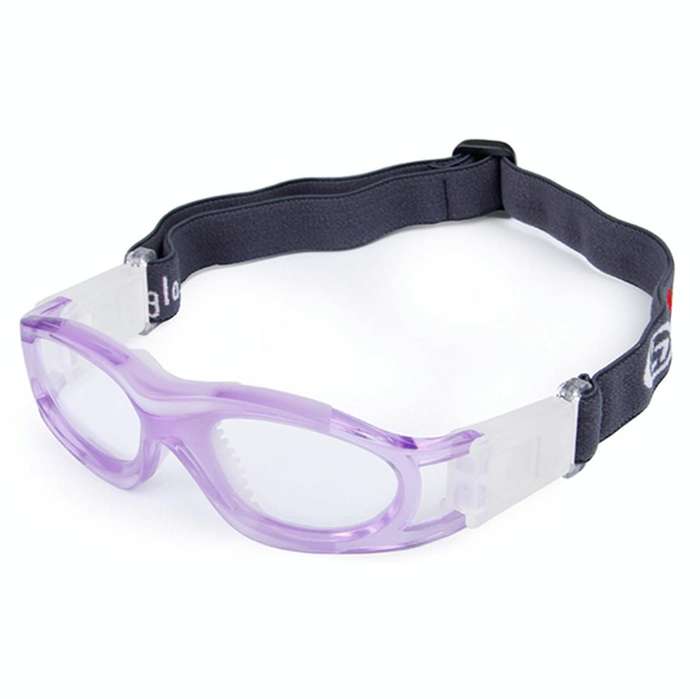 Protective Sports Goggles Safety Basketball Glasses for Kids with Adjustable Strap(Purple)