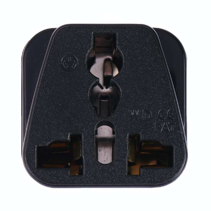 Portable Universal Socket to (Small) South Africa Plug Power Adapter Travel Charger (Black)