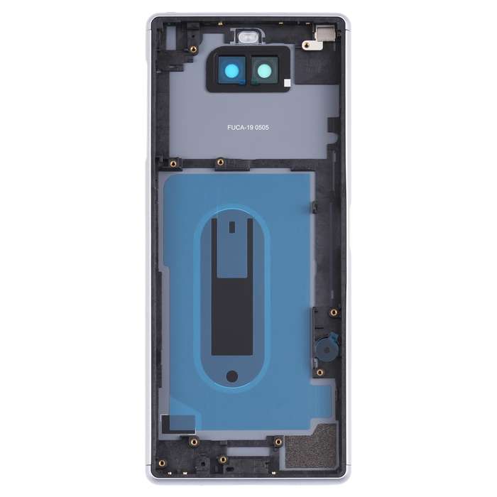 For Sony Xperia 8 Battery Back Cover with Middle Frame & Camera Lens Cover(Silver)