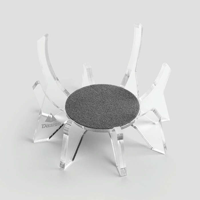 For Echo Dot 4th Generation Alexa Speaker Desktop Storage Base Bracket(Transparent)